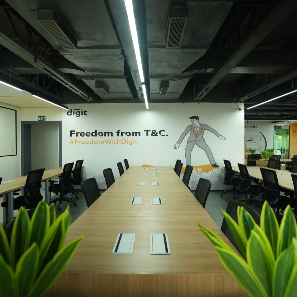 Go Digit office interior in Ahmedabad by Quick Furnish
