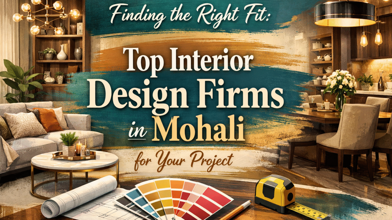 Elegant interior design for Mohali projects
