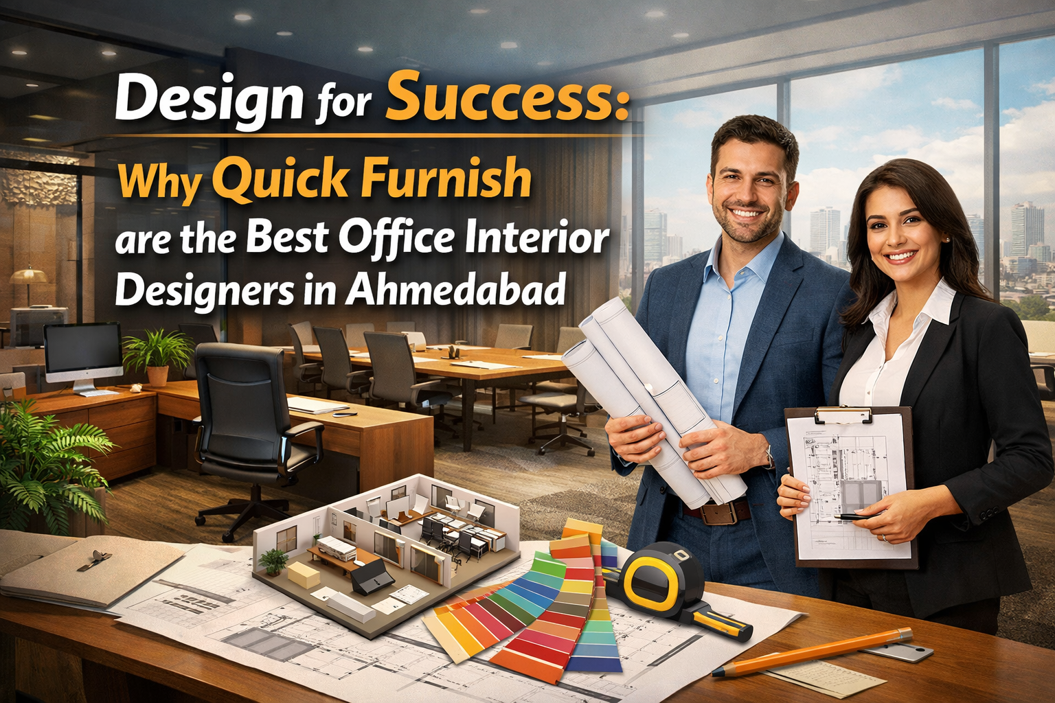 Design for Success: Why Quick Furnish are the Best Office Interior Designers in Ahmedabad